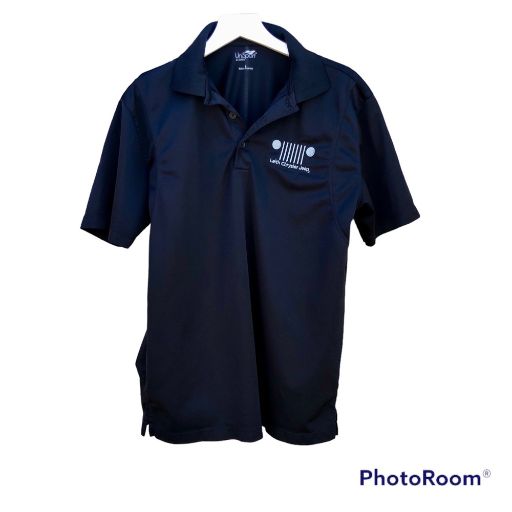 Leith Jeep Chrysler Embroidered Polo Shirt Sz Large Rare